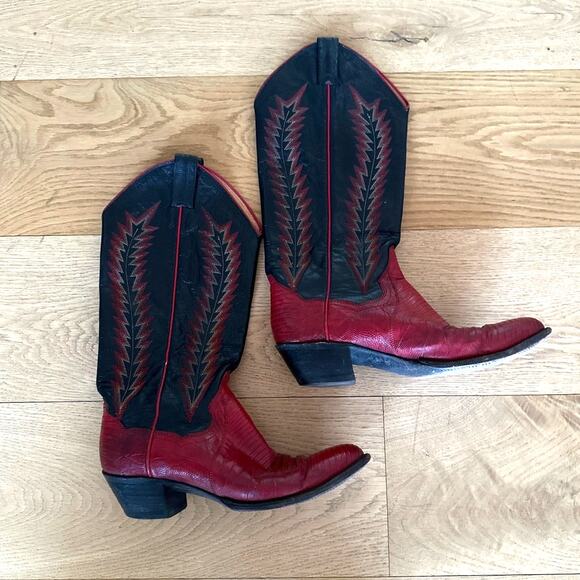 Bottes Cowboy Panhandle Slim – Femme, Cuir Gris, Hauteur Genou, Pointure US 10.5 B